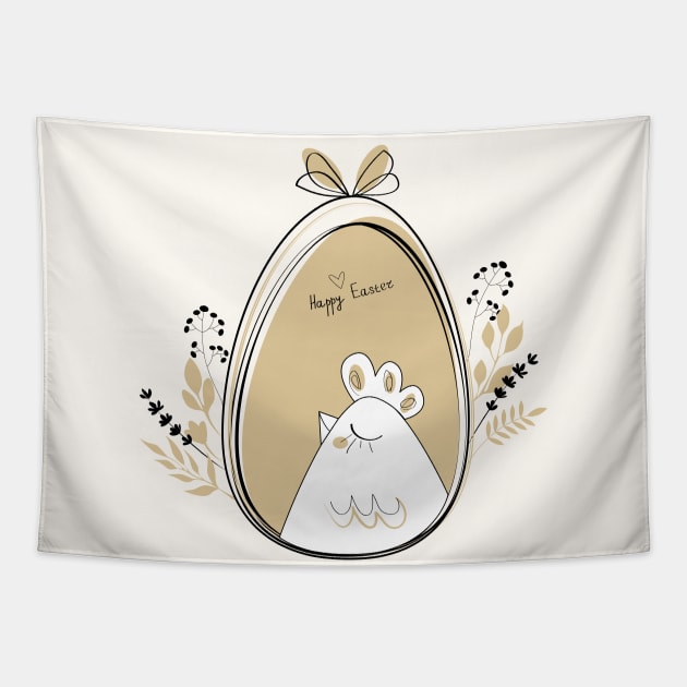 Happy Easter to Every Bunny | one cute chick Tapestry by A&A