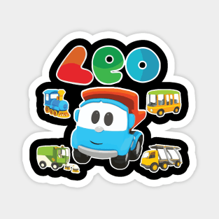 LEO the truck Building Trains, Trucks and Cars Magnet