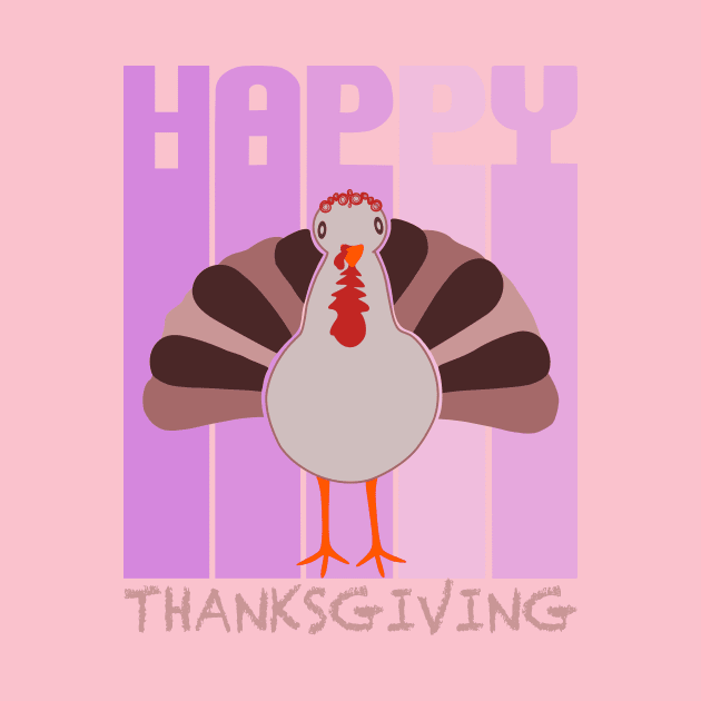 Happy Thanksgiving Turkey by donamiart