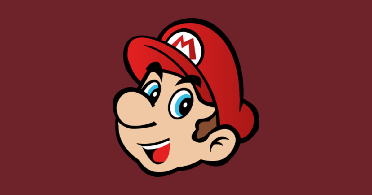 Super Mario... without mustache Super Mario Sticker TeePublic