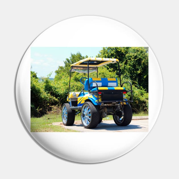 Two Tone Golf Cart Pin by Cynthia48