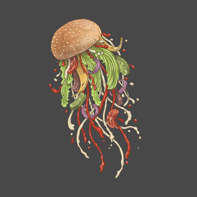 Jellyfish Burger by Kelelowor