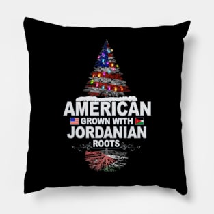 Christmas Tree  American Grown With Jordanian Roots - Gift for Jordanian From Jordan Pillow