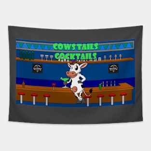 COWS Tails Cocktails Tapestry