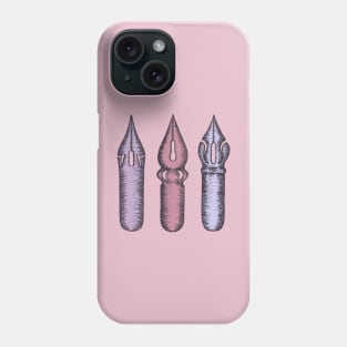 Dip Pen Nibs (Dusty Rose Palette) Phone Case