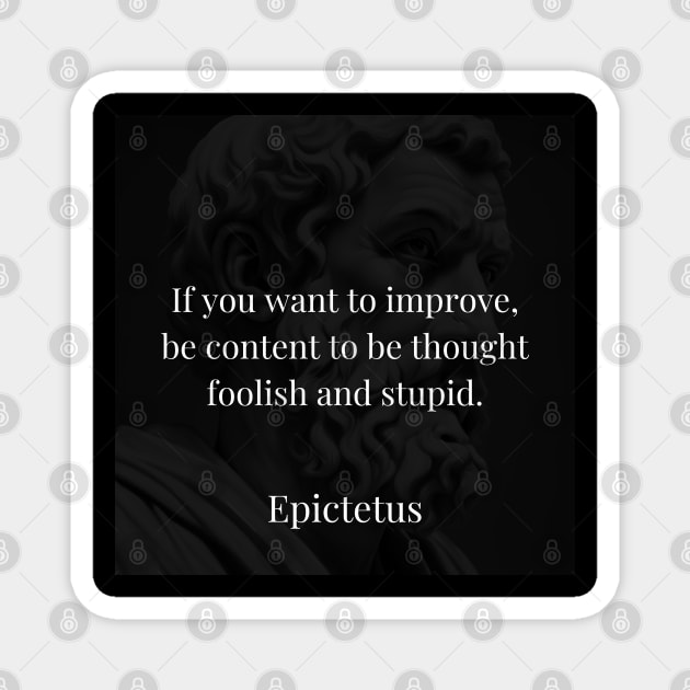 Epictetus's Lesson: Embrace Growth Despite Perceptions Magnet by Dose of Philosophy