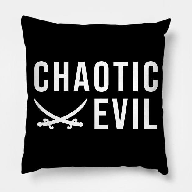 Chaotic evil Pillow by wondrous