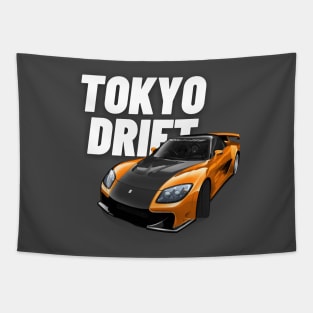 Tokyo drift Han's rx7 Tapestry