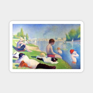 Bathers at Asnières Magnet