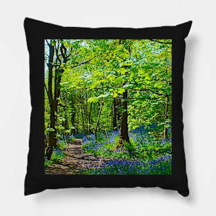 English Bluebells Pillow