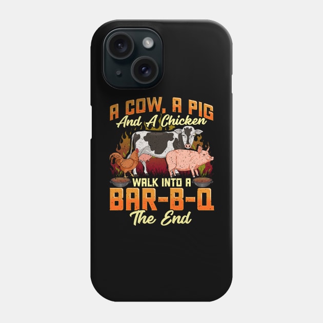 Funny Barbecue Grill Gifts Grilling Tee BBQ Master Chef Phone Case by Proficient Tees