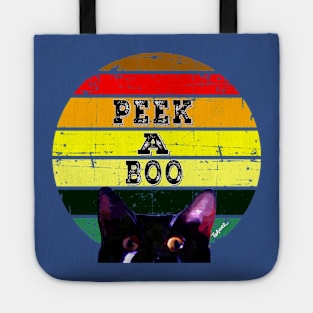 Peek And Boo Tuxedo Cat  Copyright TeAnne Tote