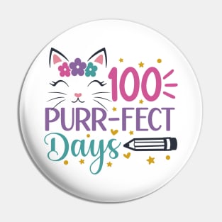 100 Purr-Fect Days of School Pin