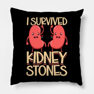 I have survived kidney stones Pillow