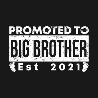 Vintage Promoted to Big Brother 2021 new Brother gift Big Brother T-Shirt