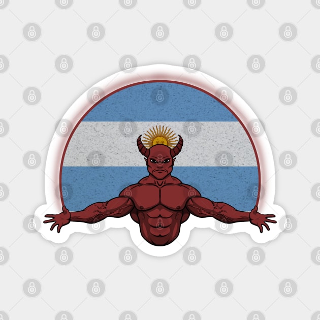 Devil Argentina Magnet by RampArt