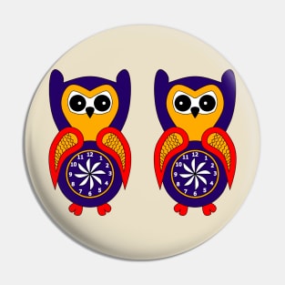 Twin birds blue baby owls Pin