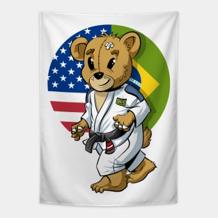 BJJ Kids Brazilian Jiu-jitsu Mascot Tapestry