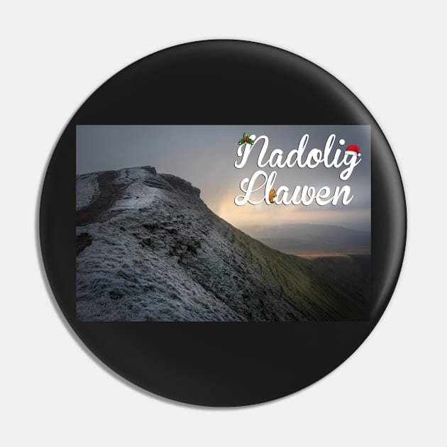 Nadolig Llawen - Festive Beacons Pin by SimplyMrHill