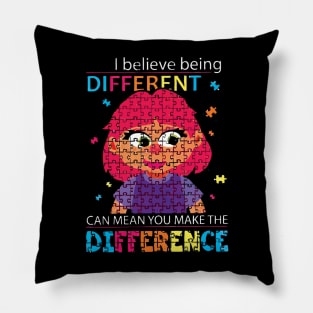 I believe being different Pillow