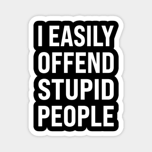 I easily offended stupid people Magnet