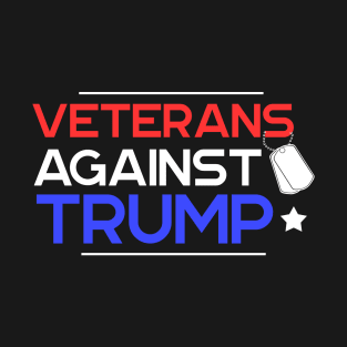 Veterans Against Trump 2020 Election Typography Design T-Shirt