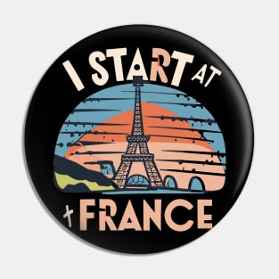 I start at France Pin