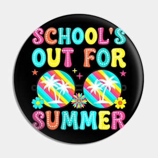 Last Day Of School Graduation Groovy Schools Out For Summer Pin