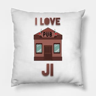 I love Pub Ji Pillow