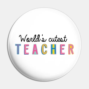 Teacher Gifts | World's cutest Teacher Pin