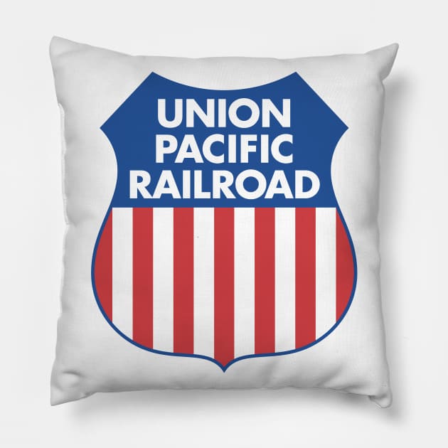 Union Pacific Railroad 1950-1958 Logo Pillow by MatchbookGraphics