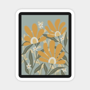 yellow wildflowers Magnet