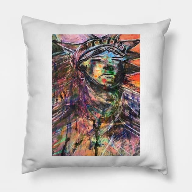 Life,Liberty,American Art Pillow by Mr_Bentley