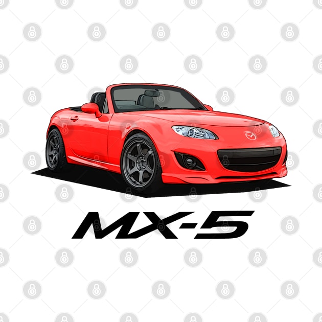 Mazda MX-5 Miata NC - NC2 Red by Woreth