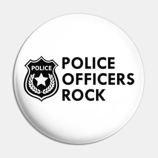 Police Officers Rock Pin