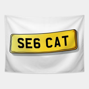 SE6 CAT Catford Number Plate Tapestry