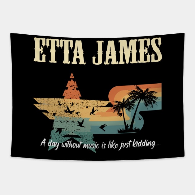 ETTA JAMES MERCH VTG Tapestry by Evan Romillo