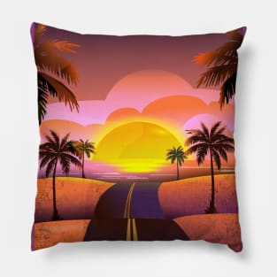 California Sunset Pillow