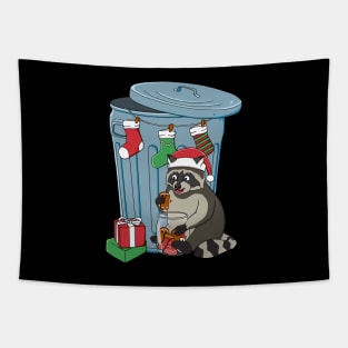 Raccoon Holiday Tapestry