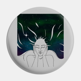 Lost in Thought Pin