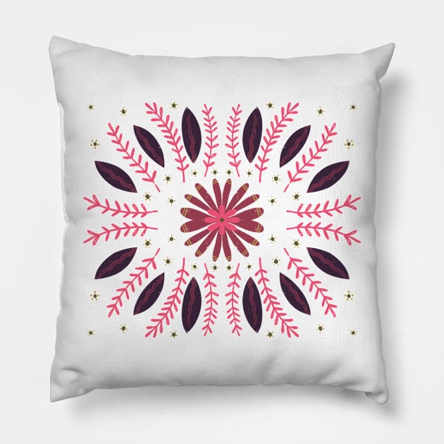 pink  botanicals Pillow by Pacesyte