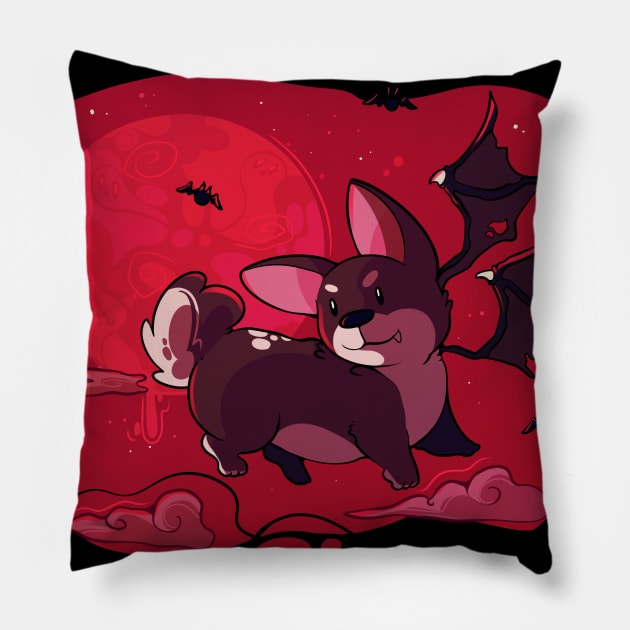 Corgi Bat Pillow by Yukipyro