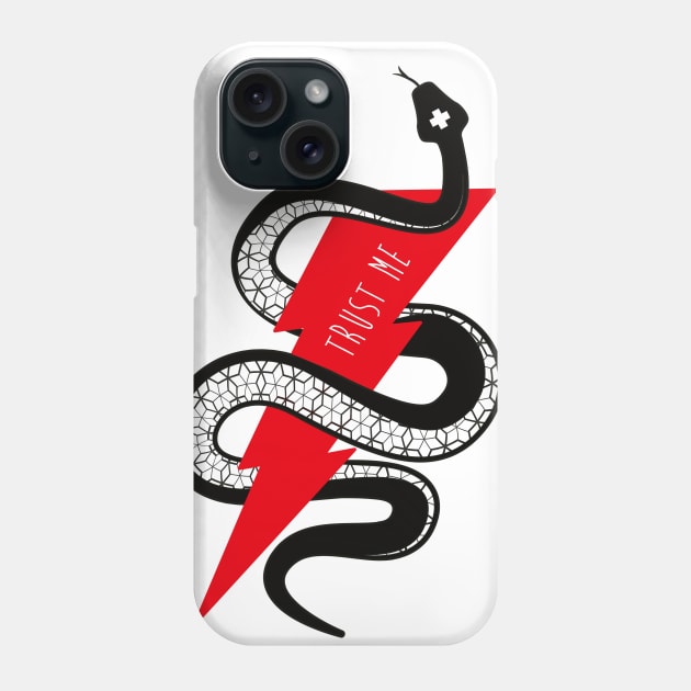 Snake - trust me - flash Phone Case by oppositevision