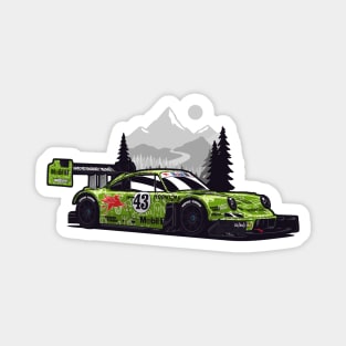 Green Hoonipigasus Racing Magnet