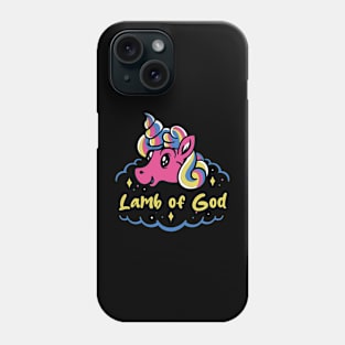 lamb and the naughty unicorn Phone Case