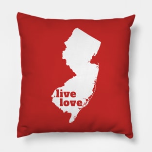 New Jersey - Live Love New Jersey Pillow