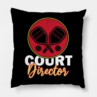 funny pickleball player and lover gift for grandma and grandpa court director Pillow