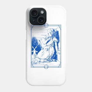 Alice in Wonderland and the White Rabbit Phone Case