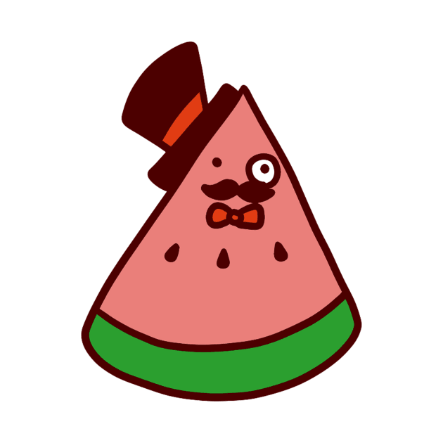 Mustache Watermelon by saradaboru