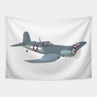 Corsair WWII Airplane Tapestry